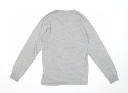 Mens UK Size S JERZEES Grey Pullover Sweatshirt