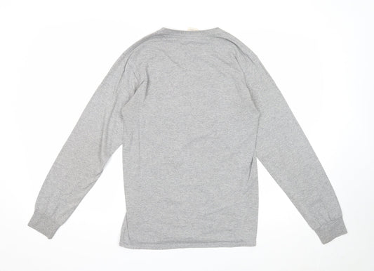 Mens UK Size S JERZEES Grey Pullover Sweatshirt