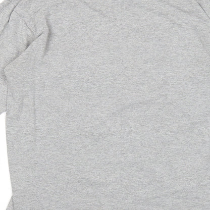 Mens UK Size S JERZEES Grey Pullover Sweatshirt