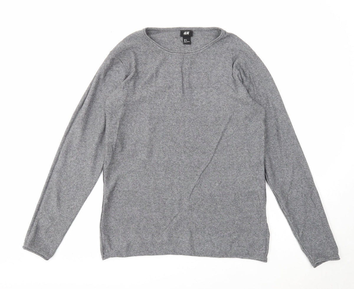 Womens UK Size M H&M Grey Pullover Jumper