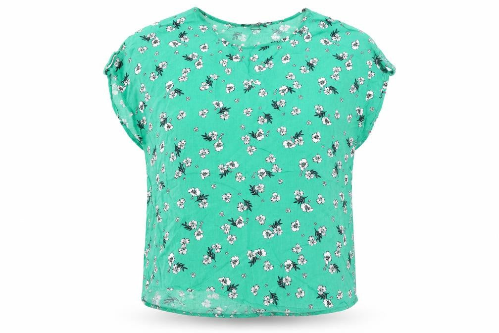 Womens UK Size 10 Primark Green Basic Blouse
