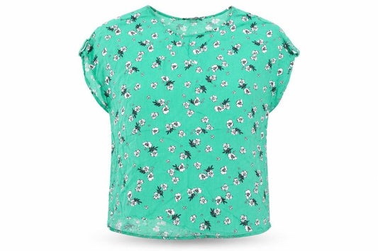 Womens UK Size 10 Primark Green Basic Blouse