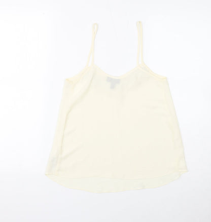 Womens UK Size 4 Topshop White Camisole Tank