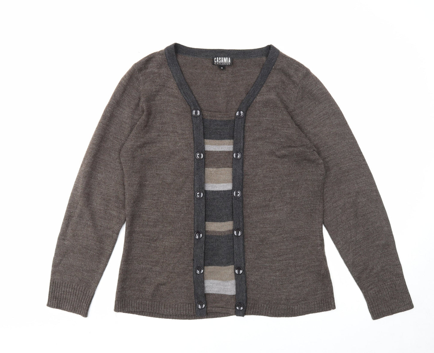 Womens UK Size M Casamia Brown Pullover Jumper
