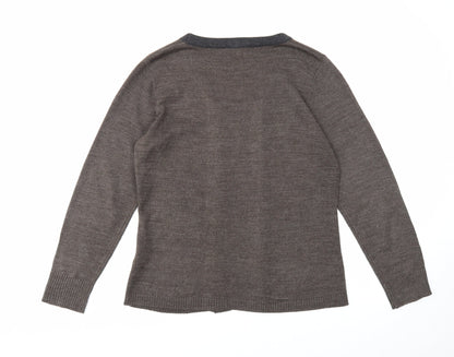 Womens UK Size M Casamia Brown Pullover Jumper