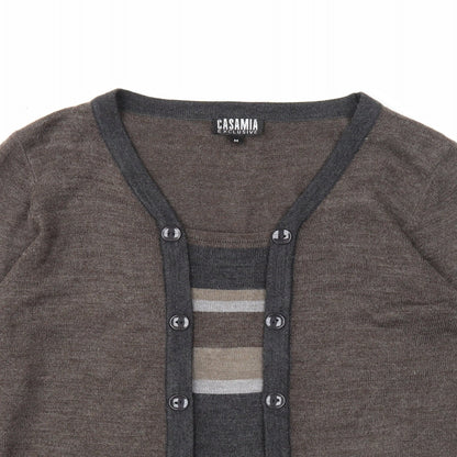 Womens UK Size M Casamia Brown Pullover Jumper