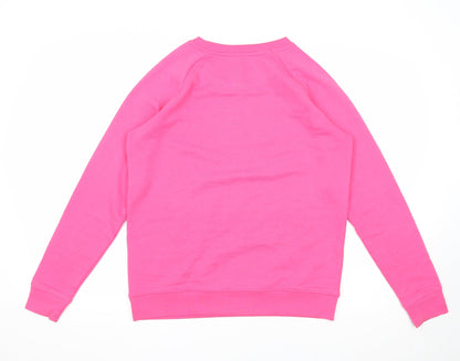 SeaSoul & Snow Womens Pink Cotton Pullover Sweatshirt Size M Pullover - This is me