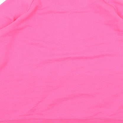 SeaSoul & Snow Womens Pink Cotton Pullover Sweatshirt Size M Pullover - This is me