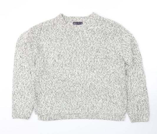 Womens UK Size M Marks and Spencer Grey Pullover Jumper