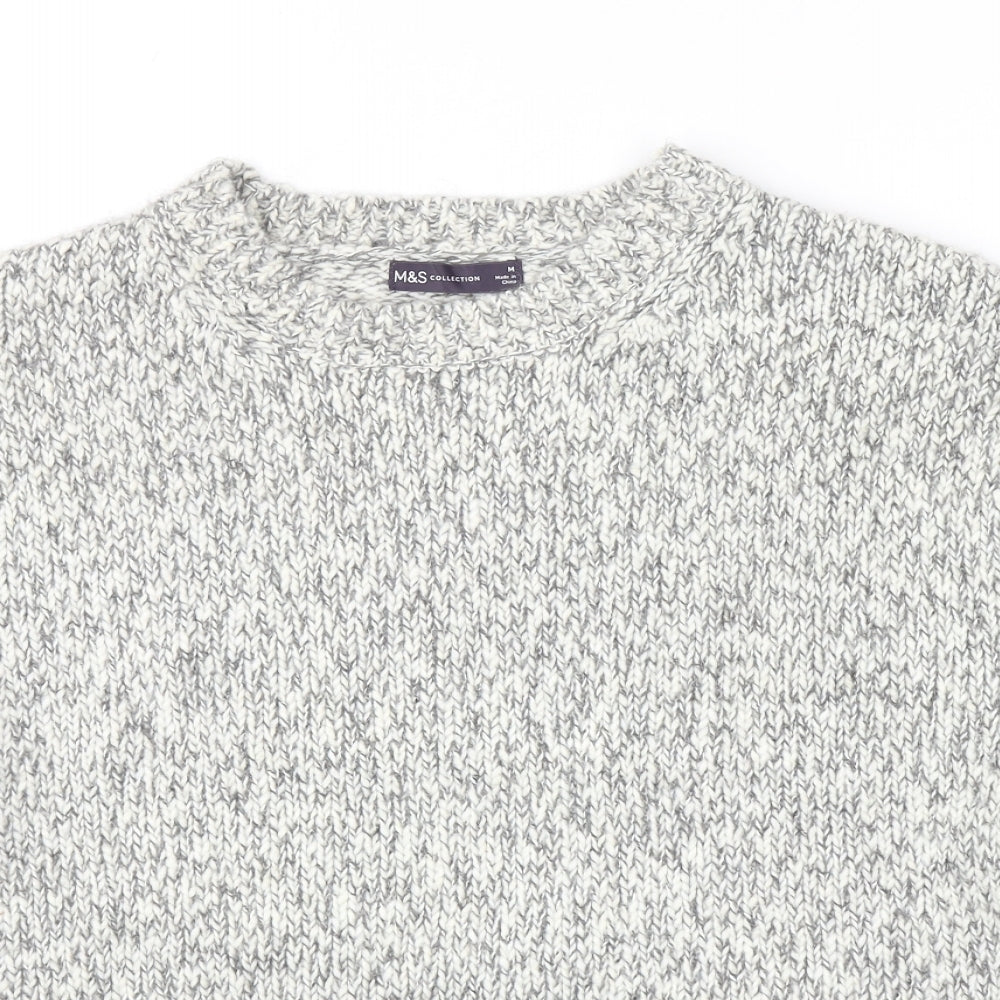 Womens UK Size M Marks and Spencer Grey Pullover Jumper