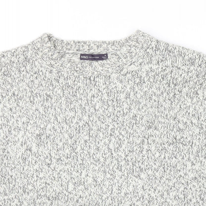 Womens UK Size M Marks and Spencer Grey Pullover Jumper