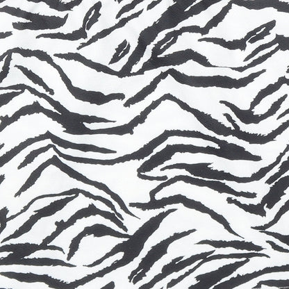 SheIn Womens Black Animal Print Polyester Bandage Skirt Size S - Zebra Pattern