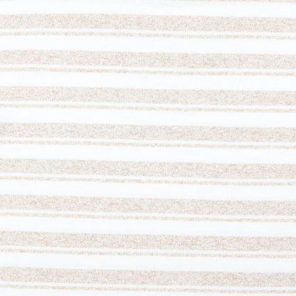 Nutmeg Womens Beige Striped Polyester Basic Blouse Size 12 Scoop Neck