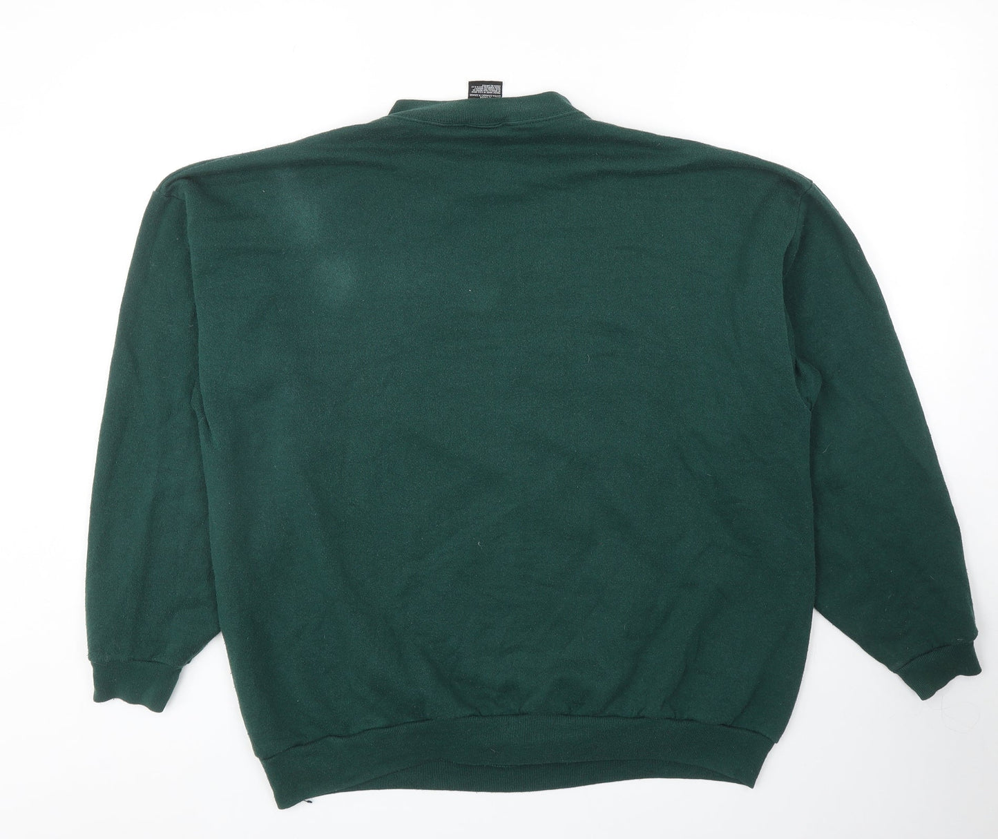 Mickey Unlimited Womens Green Cotton Pullover Sweatshirt Size XL Pullover - Mickey And Friends Pluto