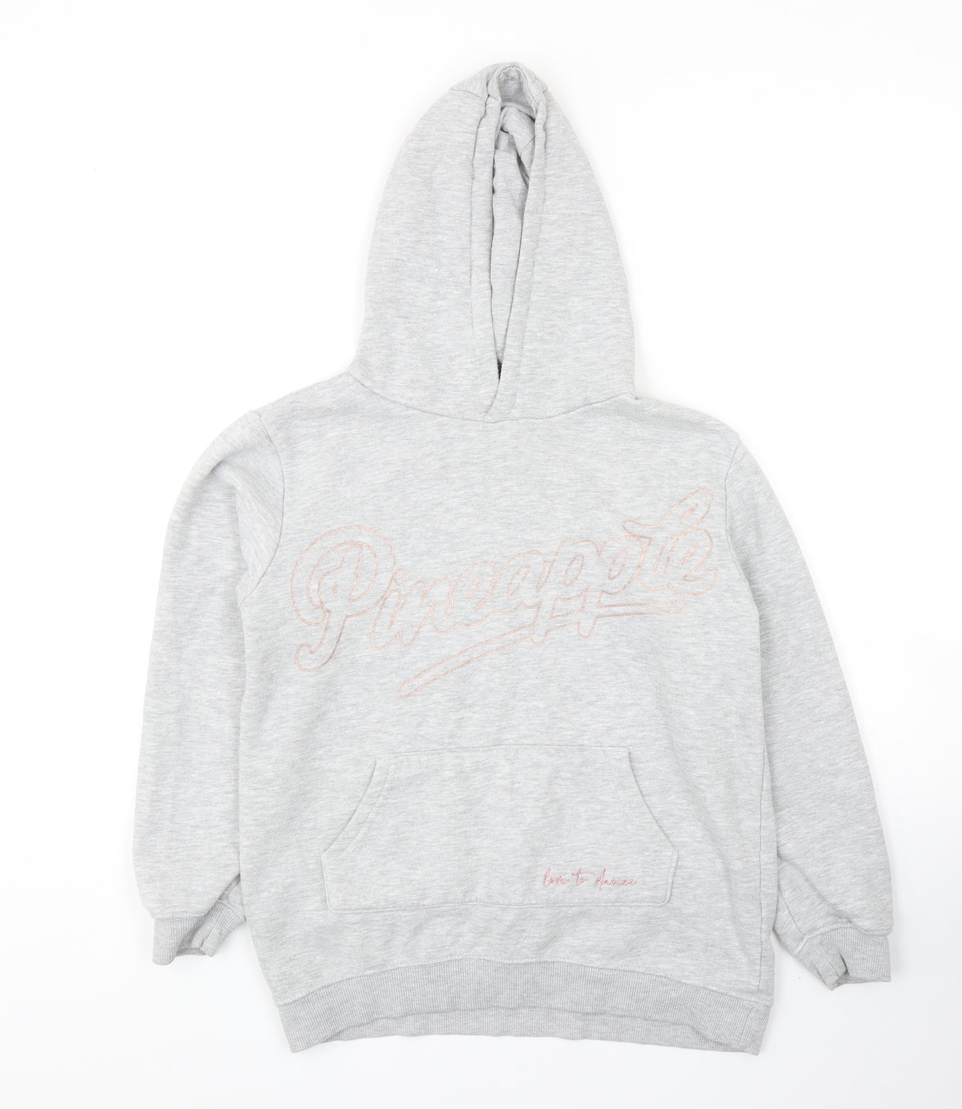 Primark Girls Grey Cotton Pullover Hoodie Size 9-10 Years Pullover