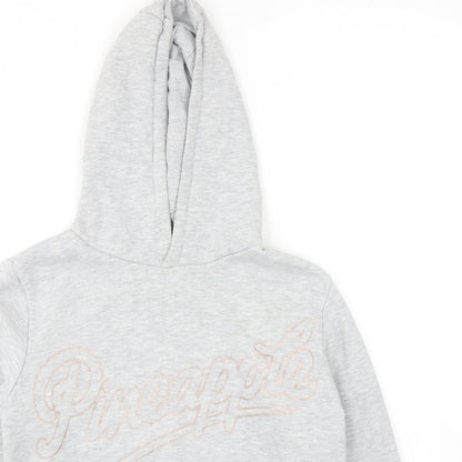 Primark Girls Grey Cotton Pullover Hoodie Size 9-10 Years Pullover