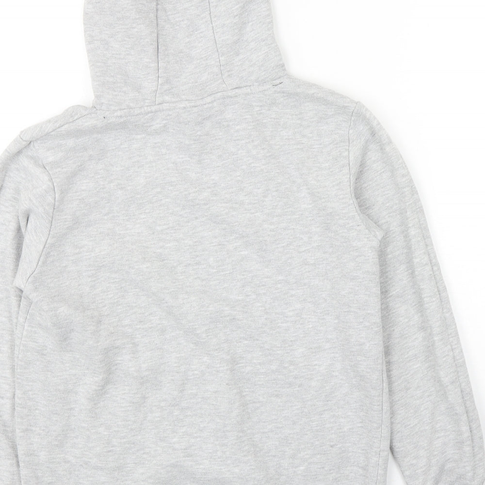 Primark Girls Grey Cotton Pullover Hoodie Size 9-10 Years Pullover