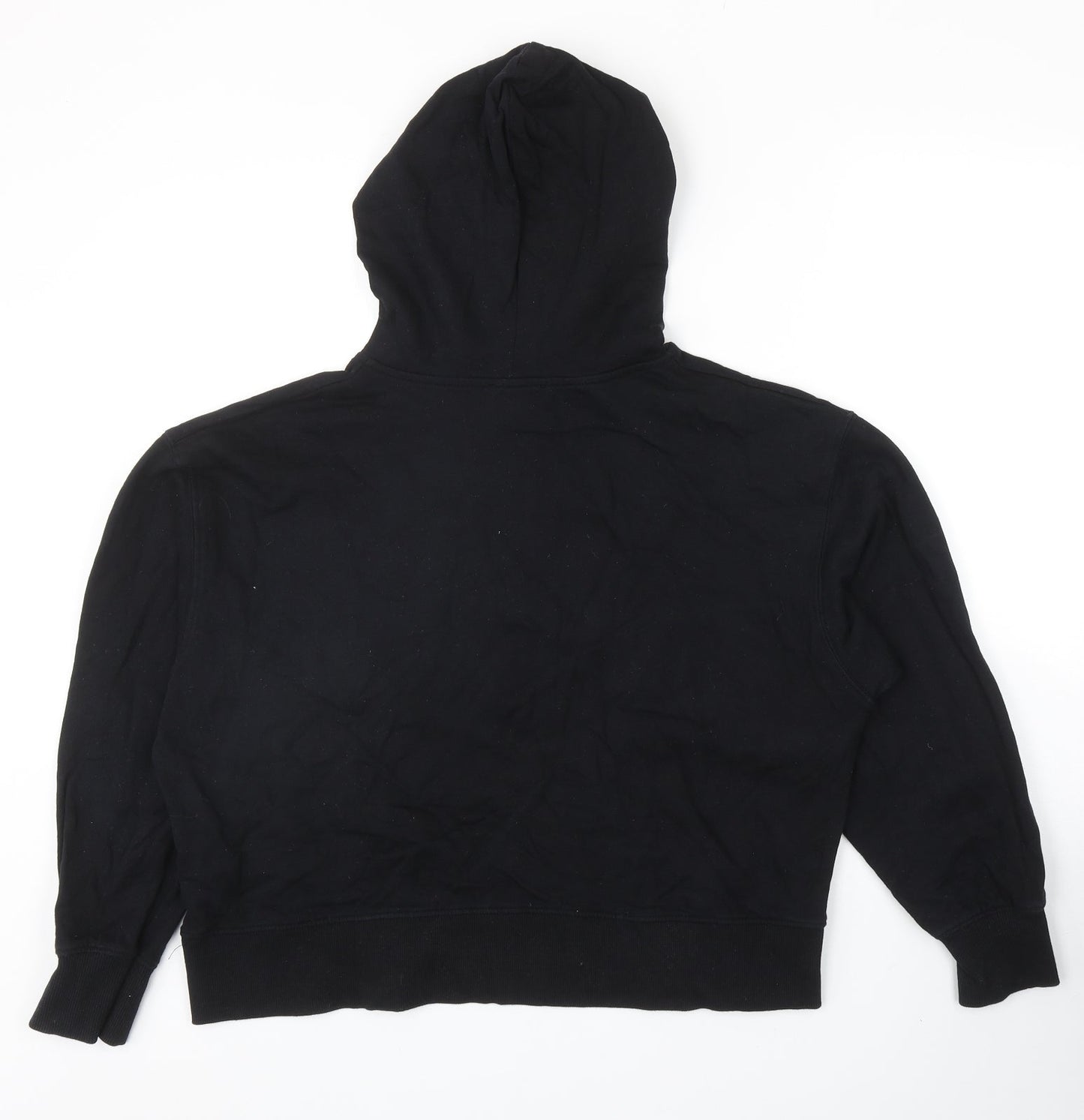 New Look Womens Black Cotton Pullover Hoodie Size M Pullover - USA