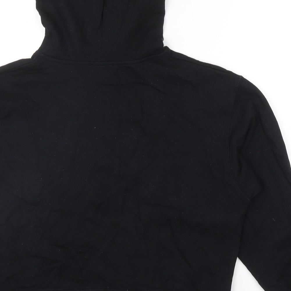 New Look Womens Black Cotton Pullover Hoodie Size M Pullover - USA