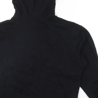 New Look Womens Black Cotton Pullover Hoodie Size M Pullover - USA