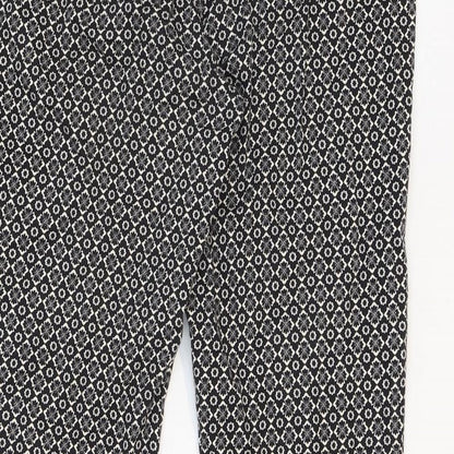 Womens UK Size 10 Oasis Regular Fit  Black Trousers