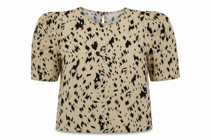 Womens UK Size XL Emery Rose Beige Basic T-Shirt