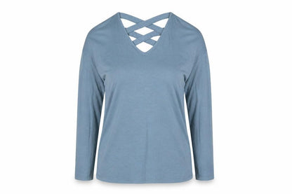 Womens UK Size S Primark Blue Basic Blouse