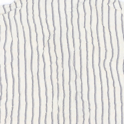 Womens UK Size XS Love To Lounge White Basic Button-Up