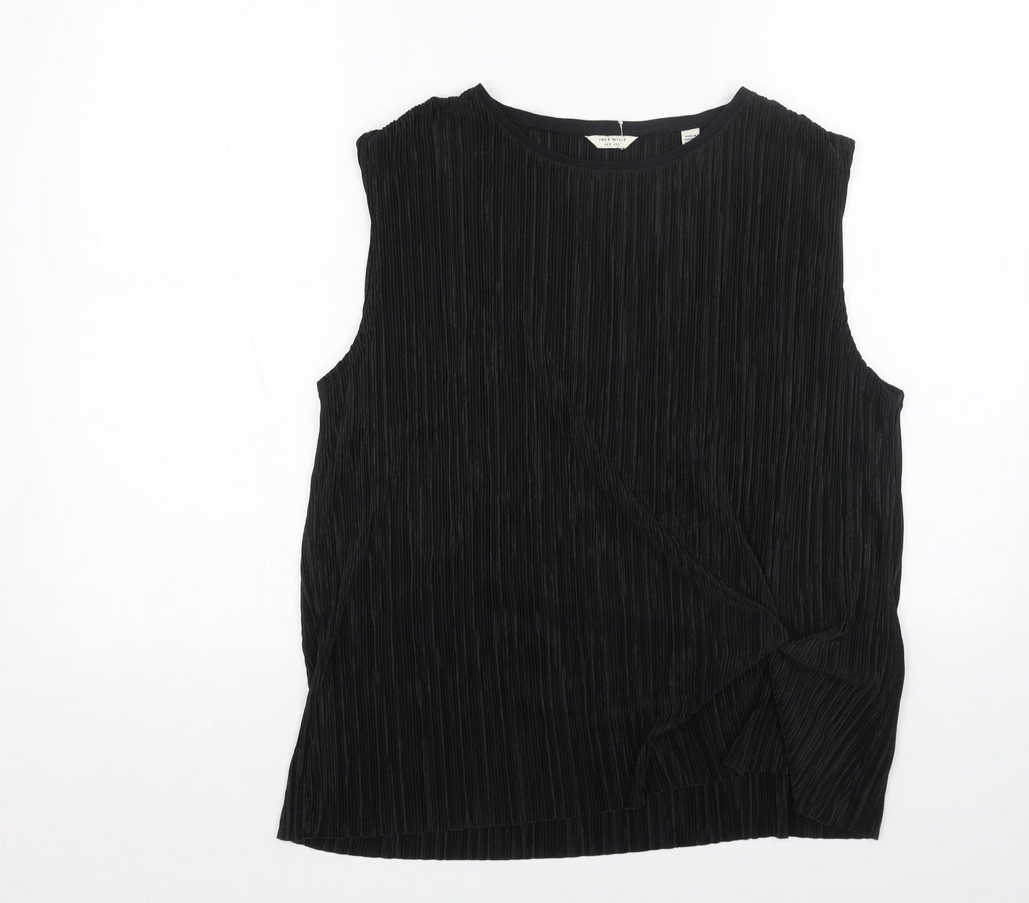 Womens UK Size 10 Jack Wills Black Basic Tank