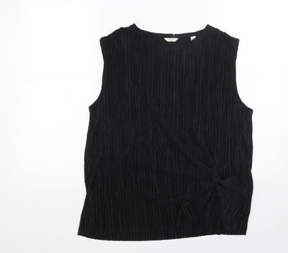 Womens UK Size 10 Jack Wills Black Basic Tank