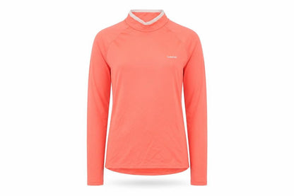 Decathlon Womens Orange Polyester Pullover Sweatshirt Size M Zip