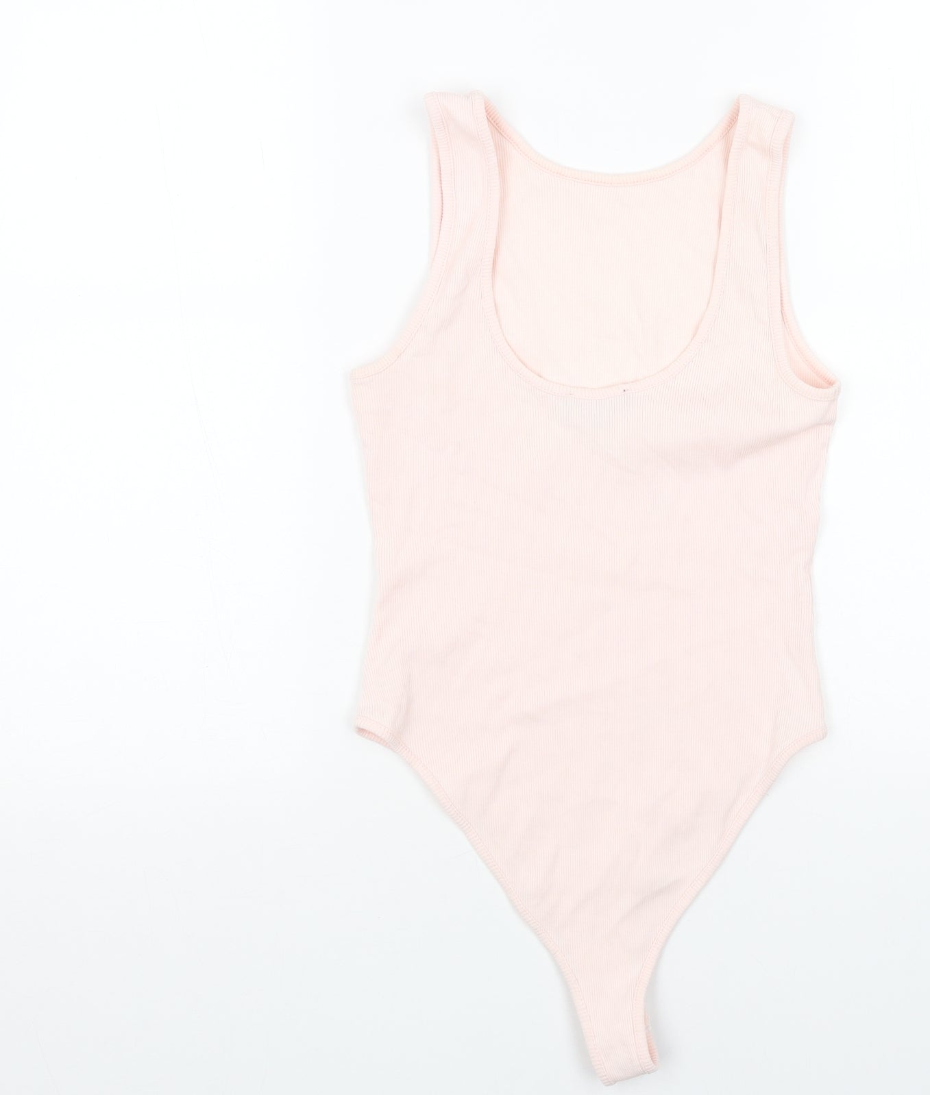 New Look Womens Pink Cotton Playsuit One-Piece Size 10 Snap