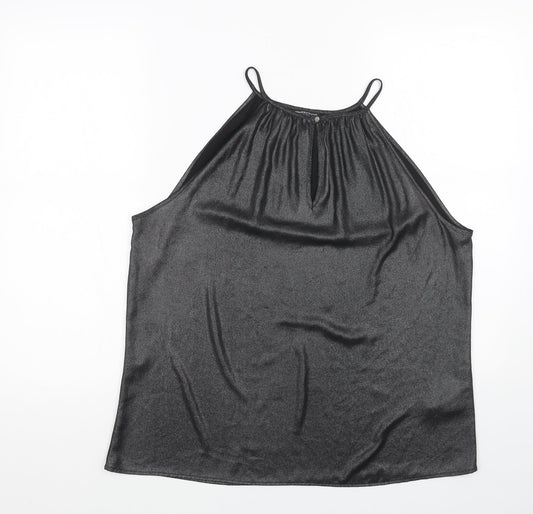 Womens UK Size L Warehouse Silver Basic Tank
