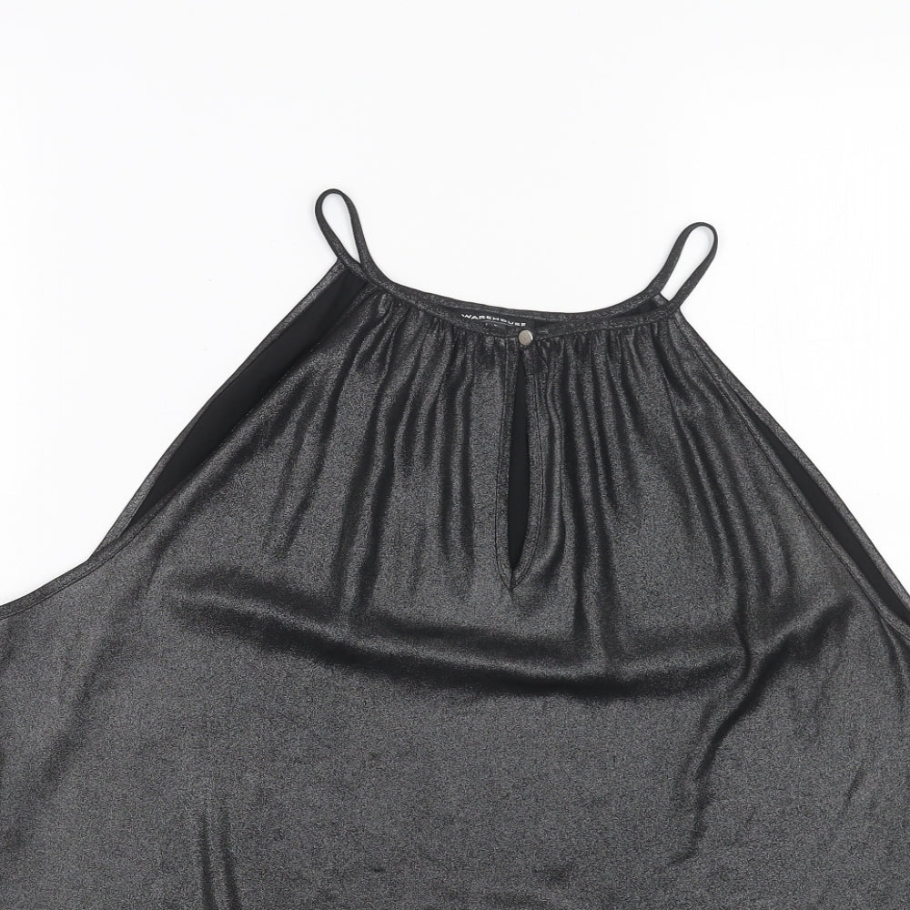 Womens UK Size L Warehouse Silver Basic Tank