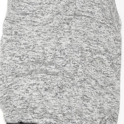 Missguided Womens Grey Polyester A-Line Size 8 Round Neck Pullover