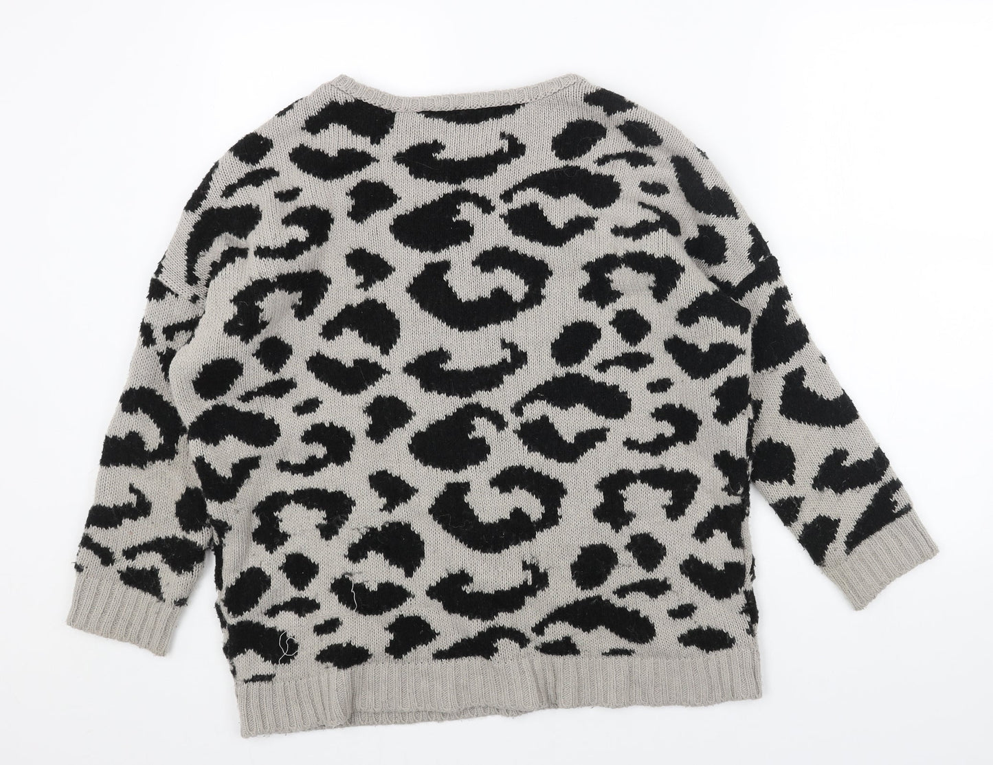 Womens UK Size 12 Miss Selfridge Grey Pullover Jumper