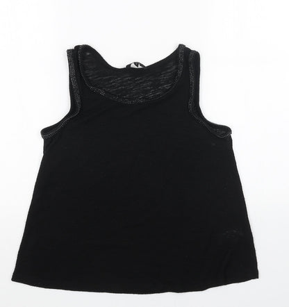 Womens UK Size 6 NEXT Black Basic Tank