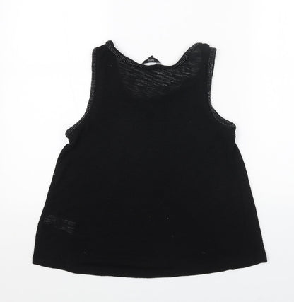 Womens UK Size 6 NEXT Black Basic Tank
