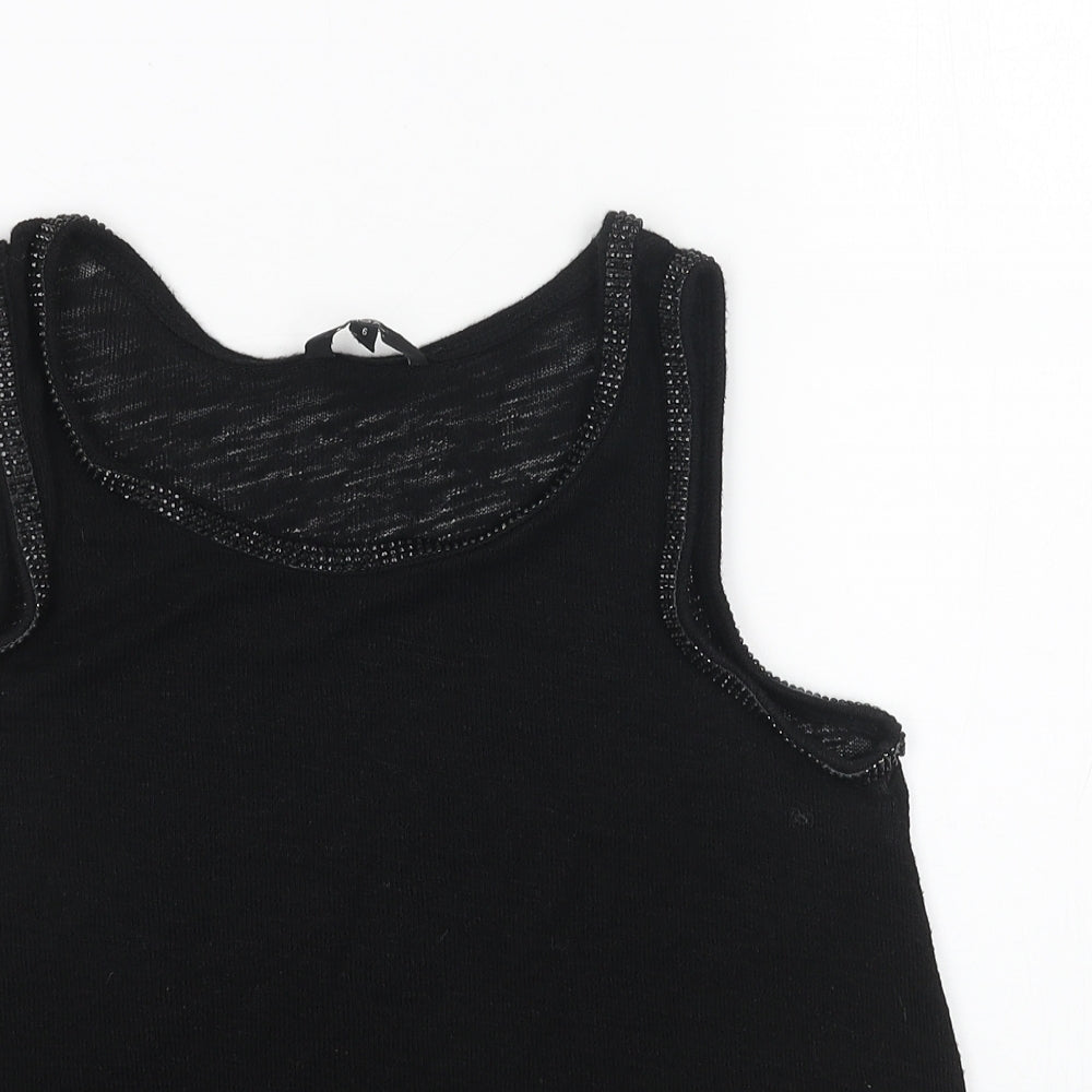 Womens UK Size 6 NEXT Black Basic Tank