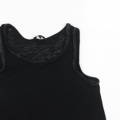Womens UK Size 6 NEXT Black Basic Tank
