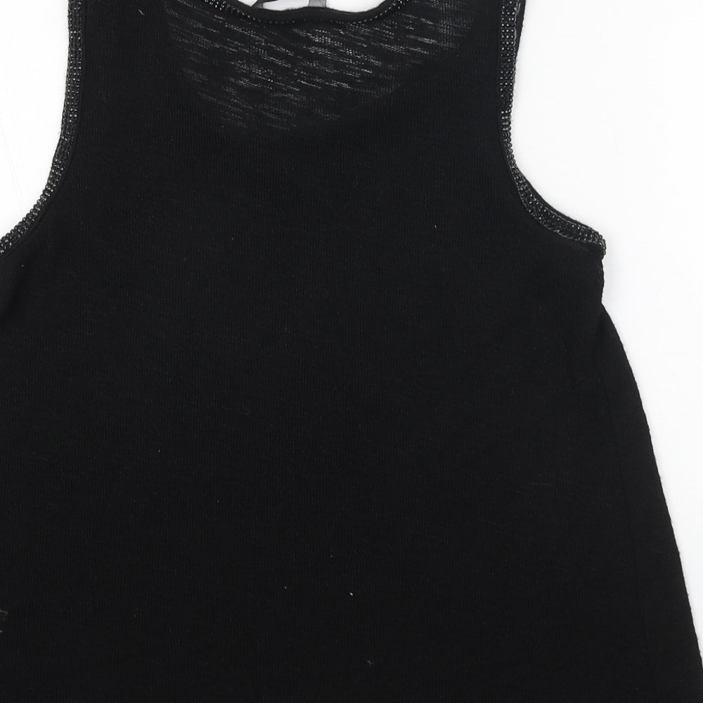 Womens UK Size 6 NEXT Black Basic Tank
