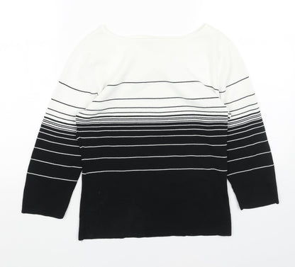 Womens UK Size M Debbie Morgan Black Pullover Jumper