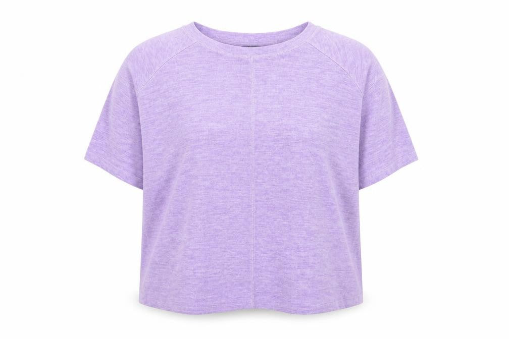 Marks and Spencer Womens Purple Round Neck Viscose Pullover Jumper Size 16