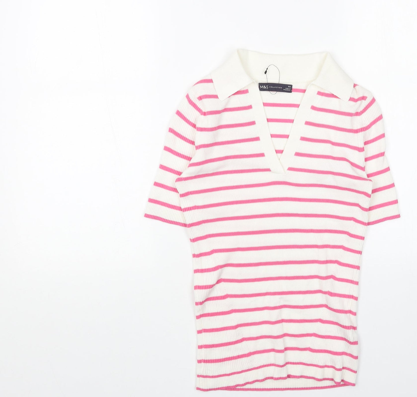 Womens UK Size S Marks and Spencer Pink Pullover Jumper