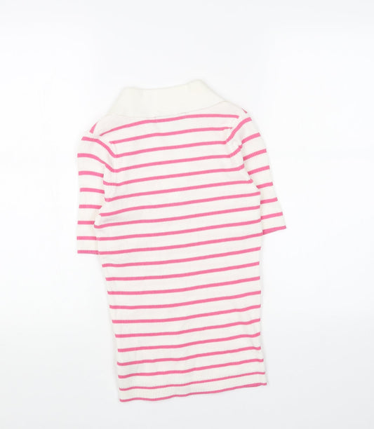 Womens UK Size S Marks and Spencer Pink Pullover Jumper