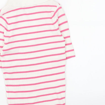 Womens UK Size S Marks and Spencer Pink Pullover Jumper