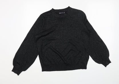 Womens UK Size M Marks and Spencer Black Pullover Jumper