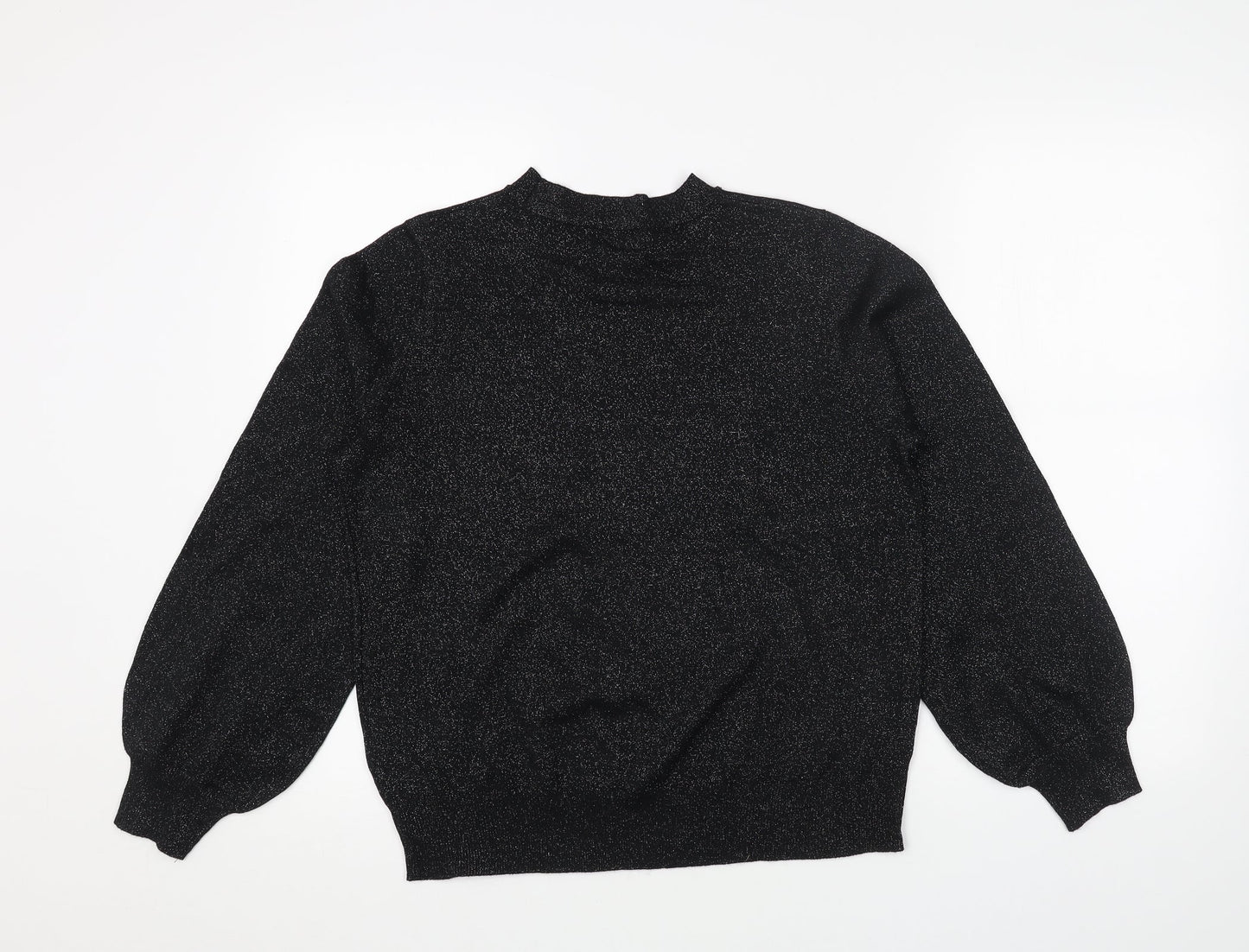 Womens UK Size M Marks and Spencer Black Pullover Jumper