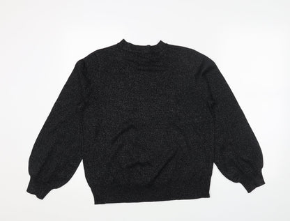 Womens UK Size M Marks and Spencer Black Pullover Jumper