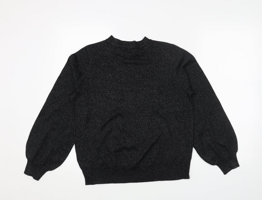 Womens UK Size M Marks and Spencer Black Pullover Jumper